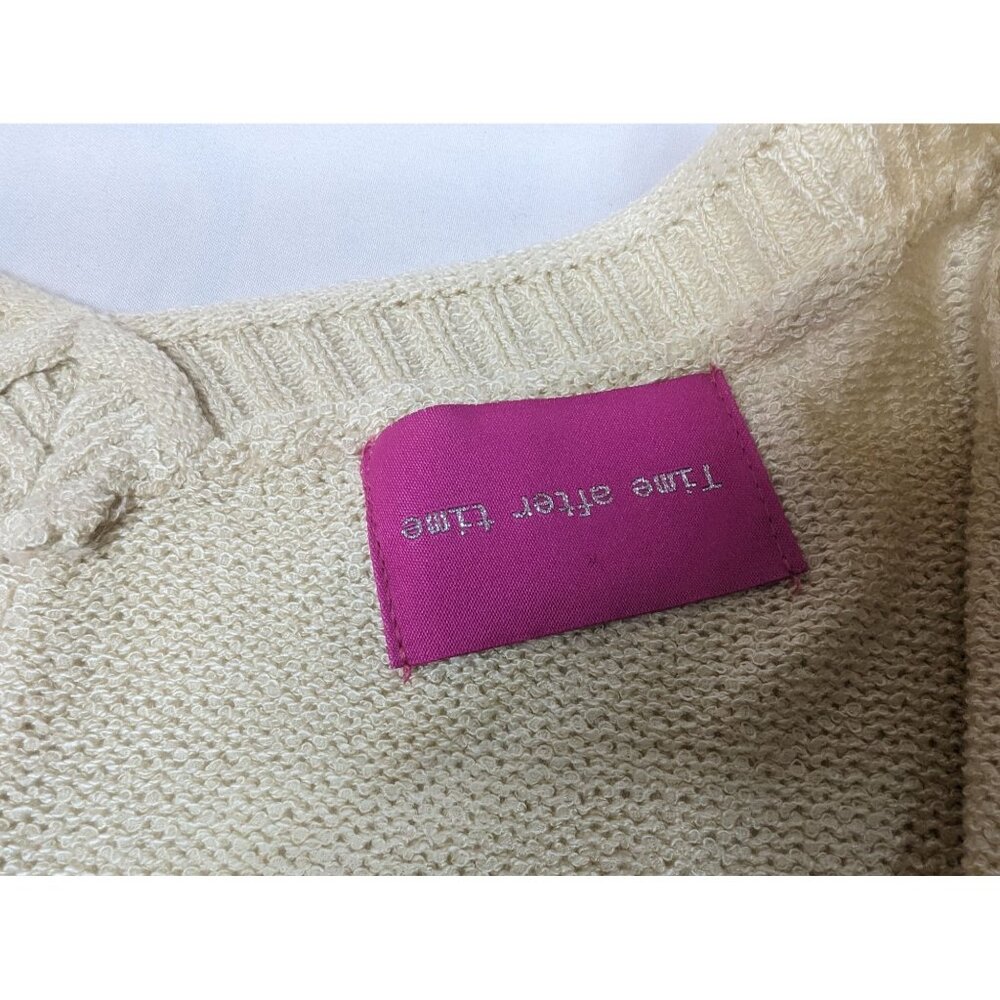 Time after Time‎ Oversized Camo & Cream Sweater Women's L Large - Picture 8 of 9